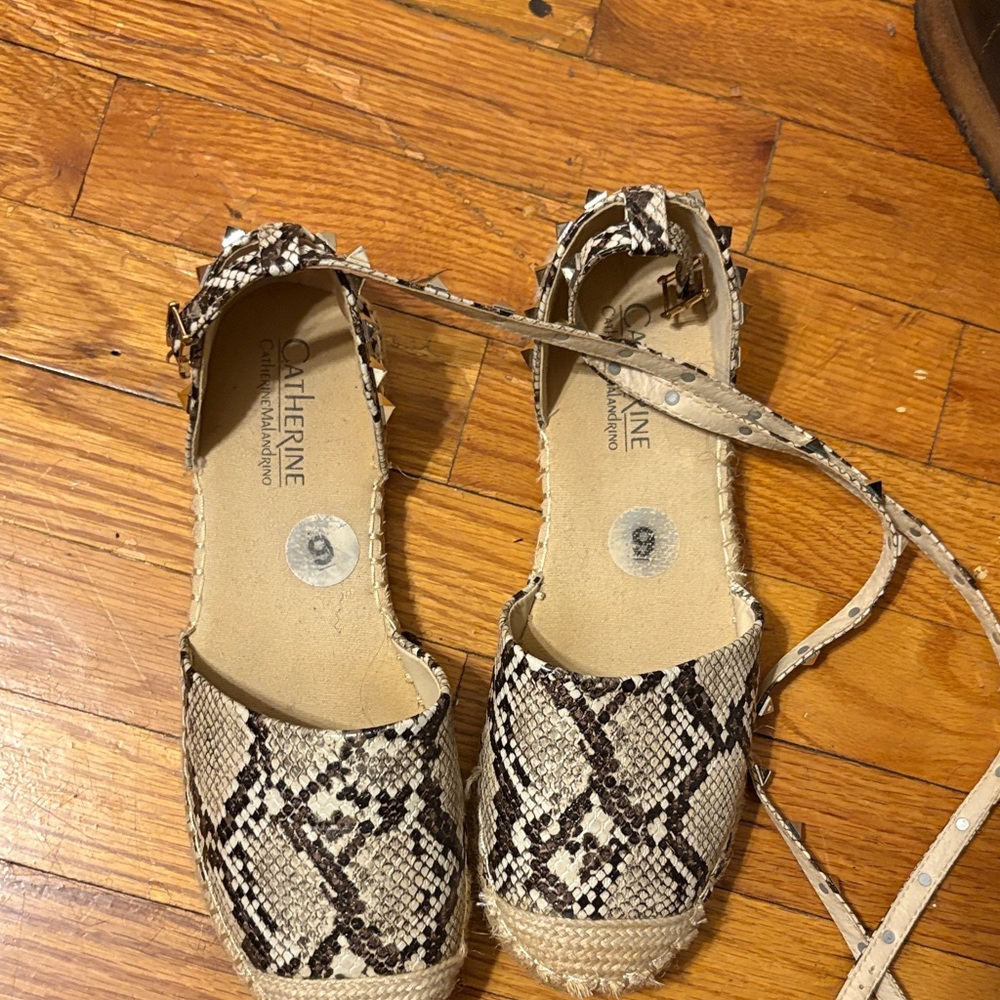 Catherines snake printed flats